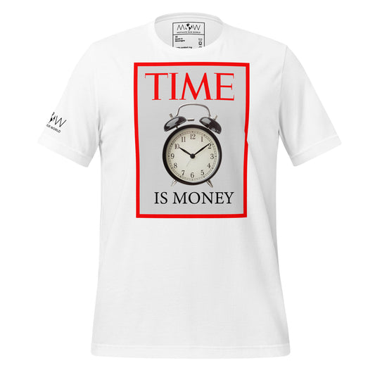 Time is Money IV Men's Motivational White T-Shirt