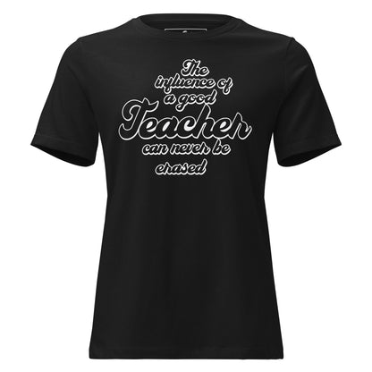 Timeless Teacher Impact Black Motivational Women’s T-Shirt