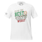 "To Be the Best" Baseball Motivational White T-Shirt