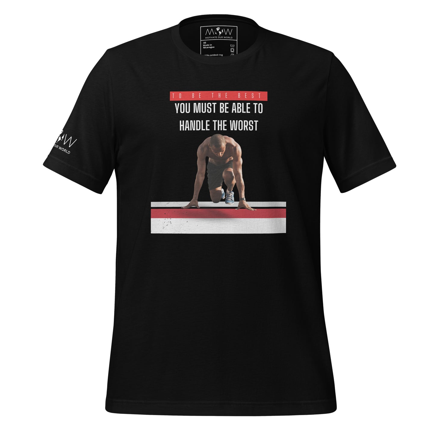 "To Be the Best" Men's Running Motivational Black T-Shirt 