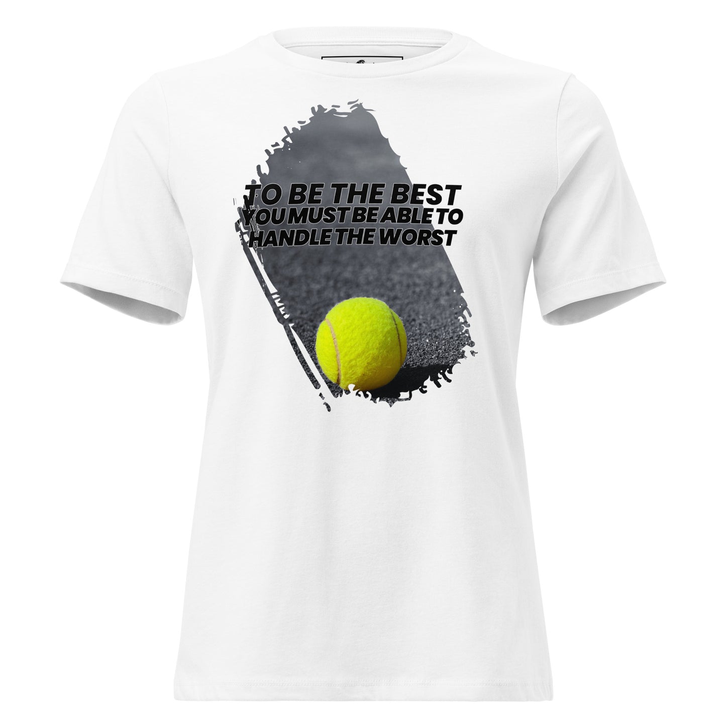 "To Be the Best" Tennis White Motivational Women’s T-Shirt