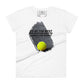 "To Be the Best You Must Handle the Worst" Tennis Women’s Motivational White T-Shirt