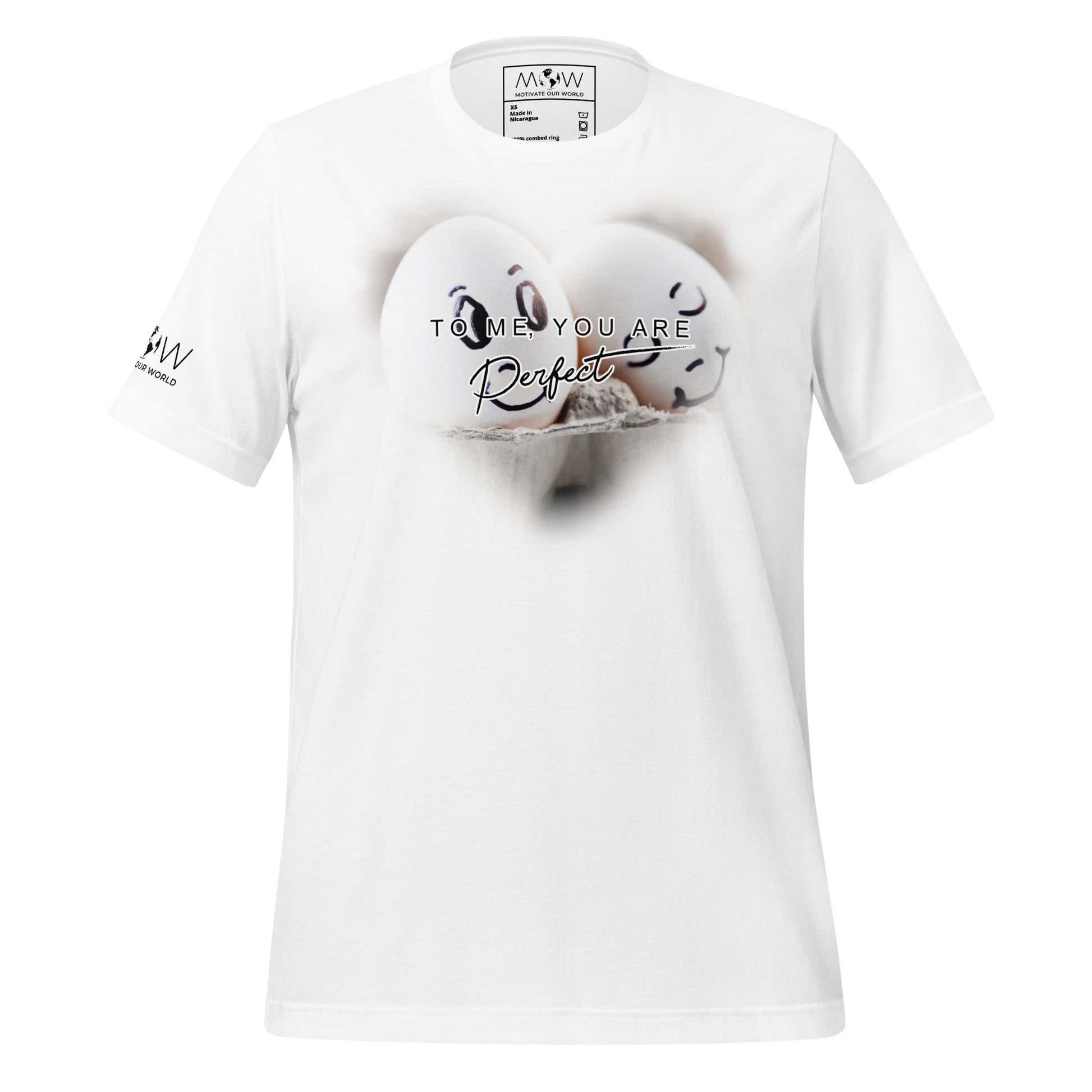 To Me, You Are Perfect – Egg Edition White Motivational Men's T-Shirt