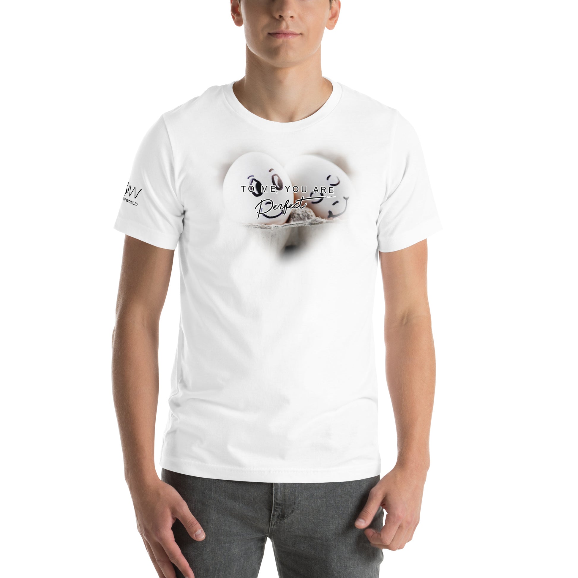 To Me, You Are Perfect – Egg Edition White Motivational Men's T-Shirt