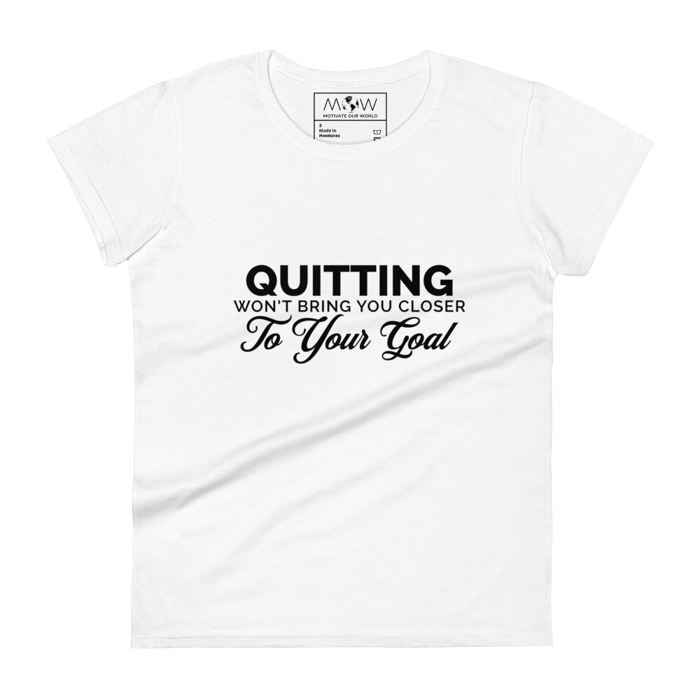 To Your Goal Women’s Motivational White T-Shirt