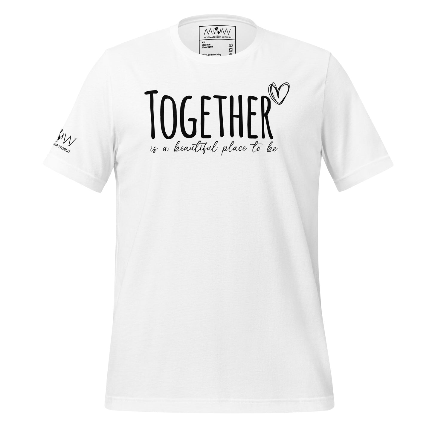Together Is a Beautiful Place to White Motivational Men's T-Shirt