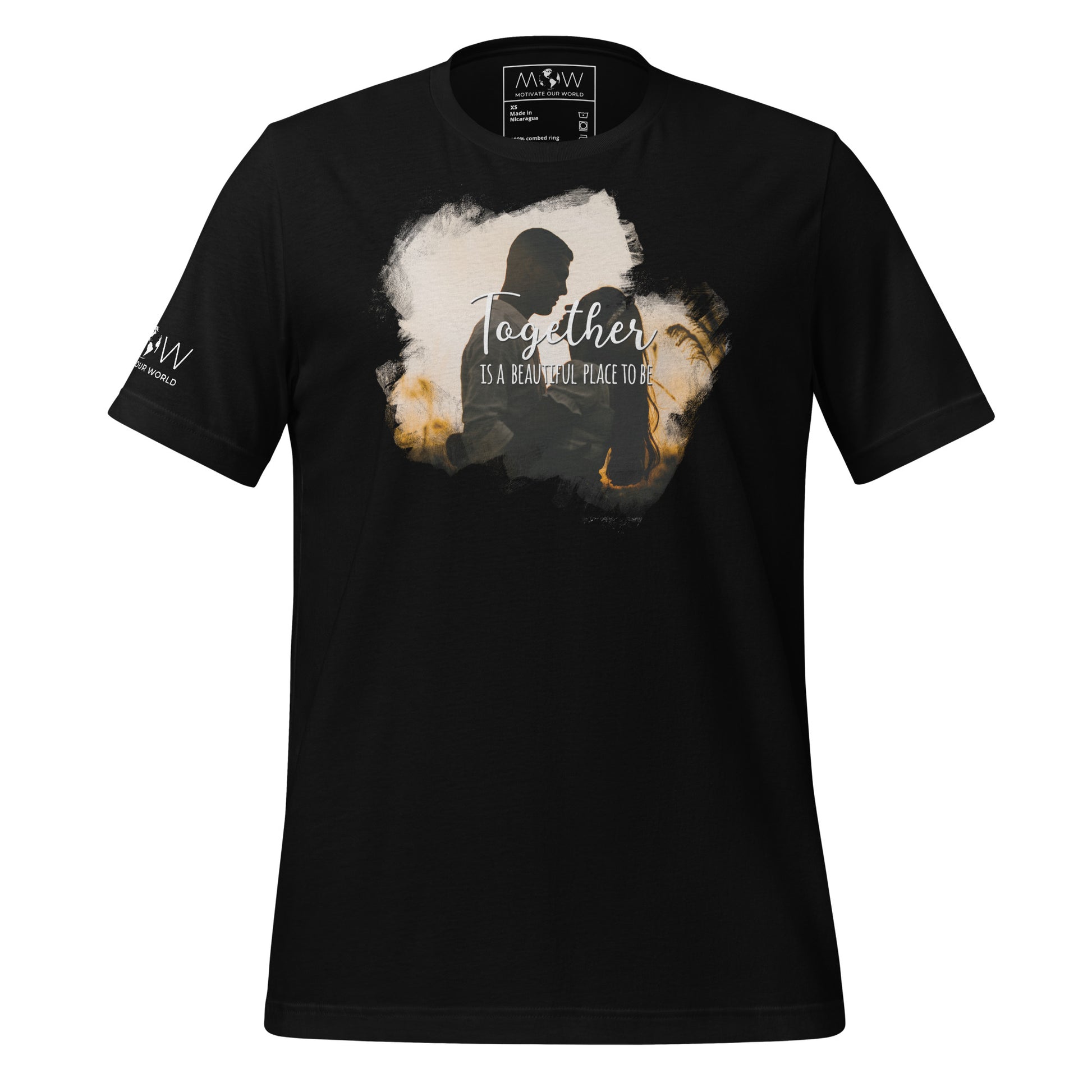 Together Is a Black Motivational Men's T-Shirt