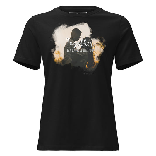 Together Is a Black Motivational Women’s T-Shirt