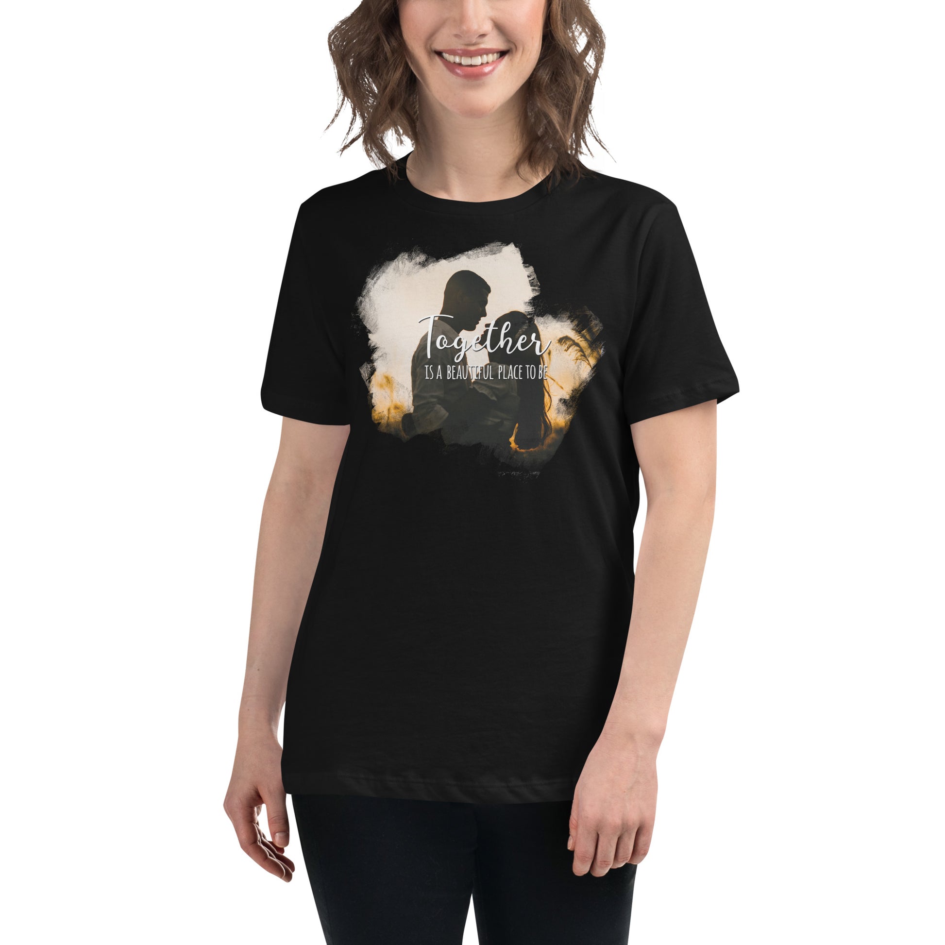 Together Is a Black Motivational Women’s T-Shirt Lifestyle