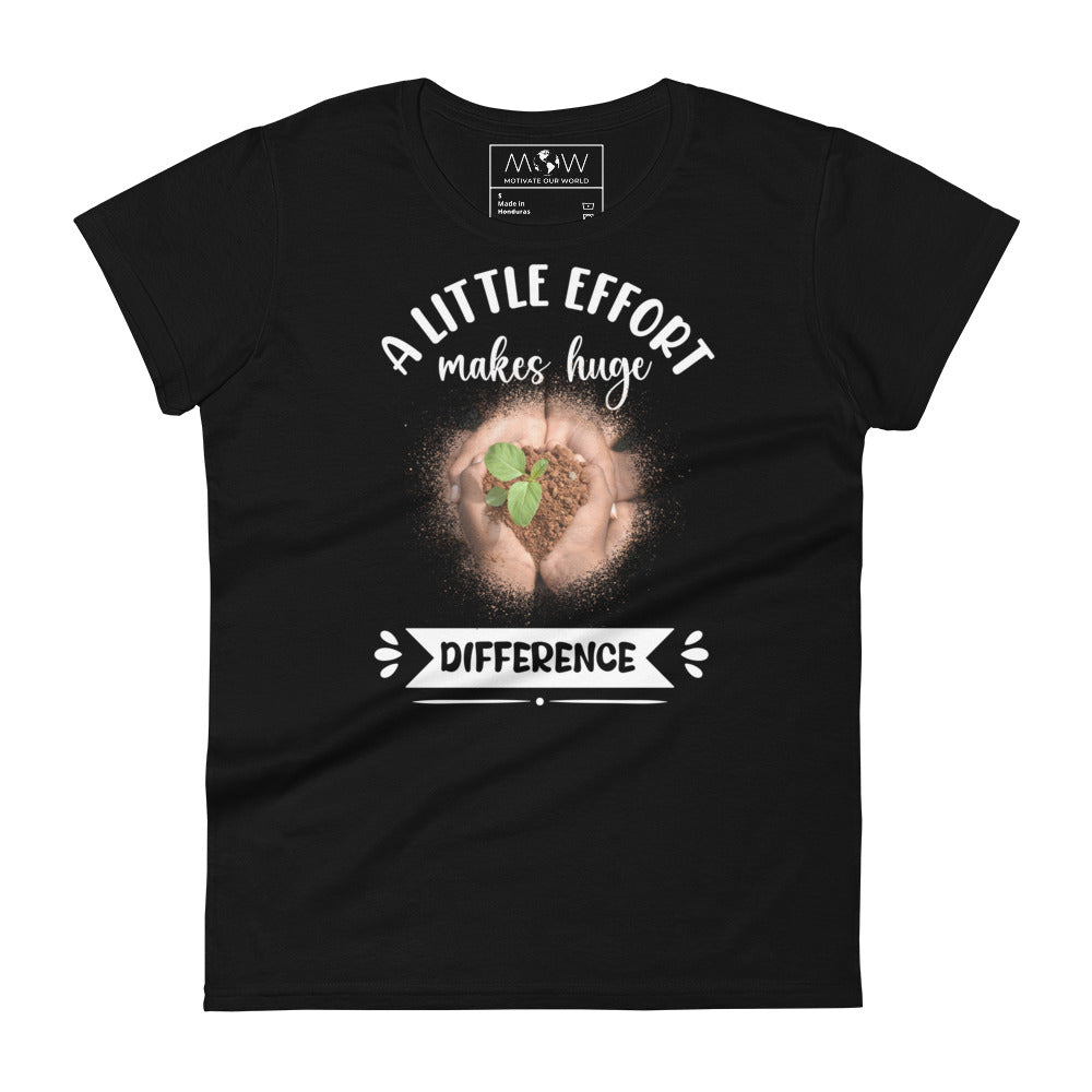Together We Grow Women’s Motivational Black T-Shirt