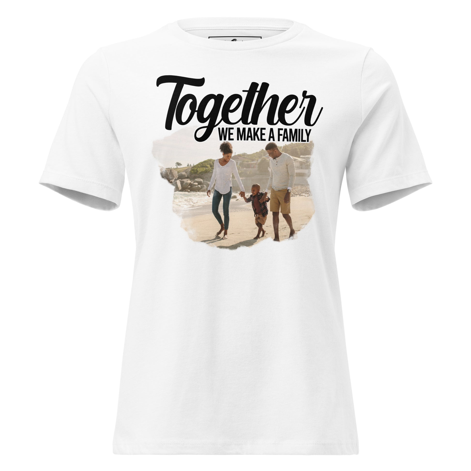Together, We Make a Family - Beach Edition White Motivational Women’s T-Shirt