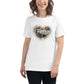 Together, We Make a Family - Heart Edition White Motivational Women’s T-Shirt Lifestyle
