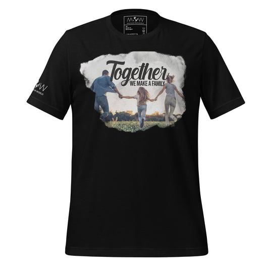 Together We Make a Family - Running Field Edition Black Motivational Men's T-Shirt