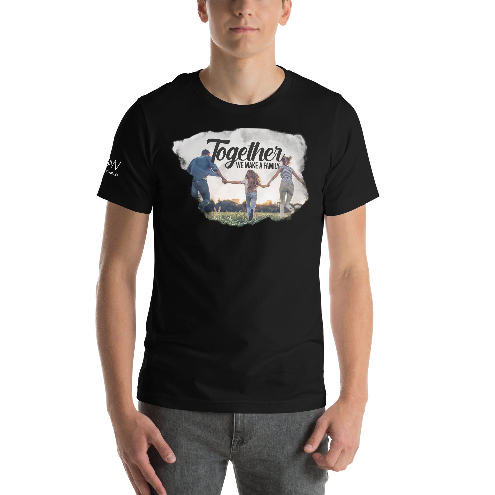 Together We Make a Family - Running Field Edition Black Motivational Men's T-Shirt Lifestyle