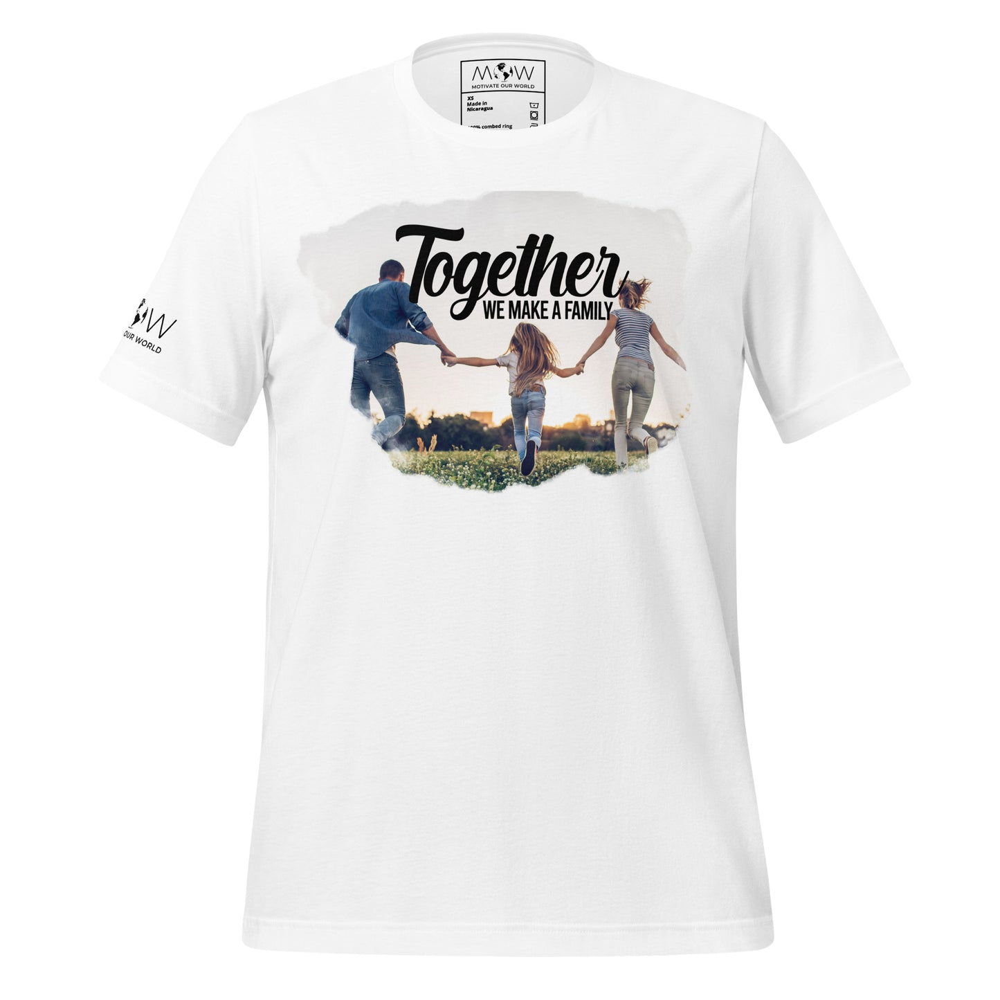Together We Make a Family - Running Field Edition White Motivational Men's T-Shirt