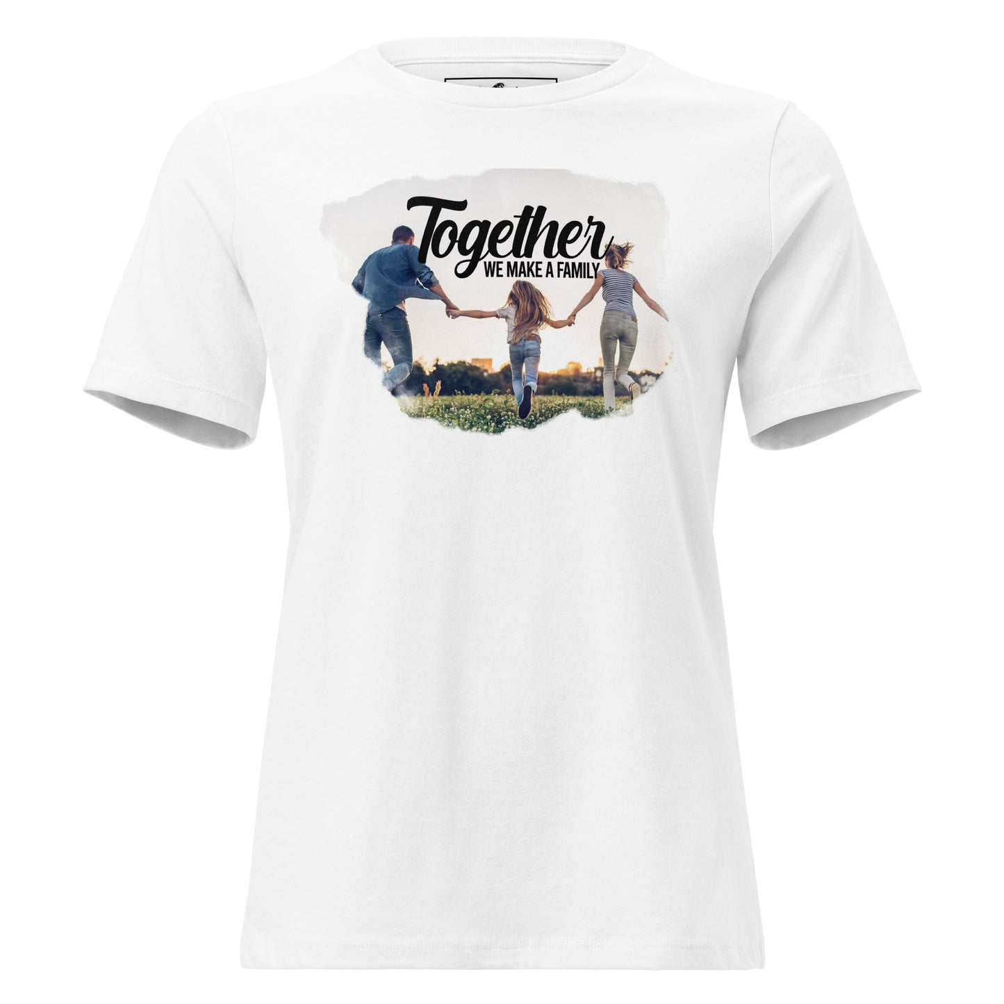 Together We Make a Family - Running Field Edition White Motivational Women’s T-Shirt