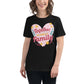 Together We Make a Family – Heart & Bloom Edition Black Motivational Women’s T-Shirt Lifestyle