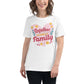 Together We Make a Family – Heart & Bloom Edition White Motivational Women’s T-Shirt Lifestyle