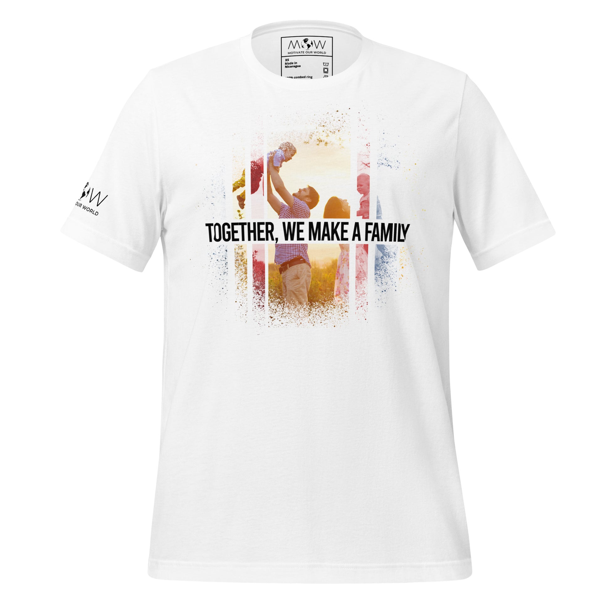 Together, We Make a Family White Motivational Men's T-Shirt