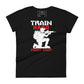 Train Hard, Fight Easy Women’s Motivational Black T-Shirt
