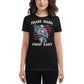 Train Hard Women’s Motivational Black T-Shirt