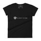 Travel Makes You Richer (Minimalist Design) Women’s Motivational Black T-Shirt