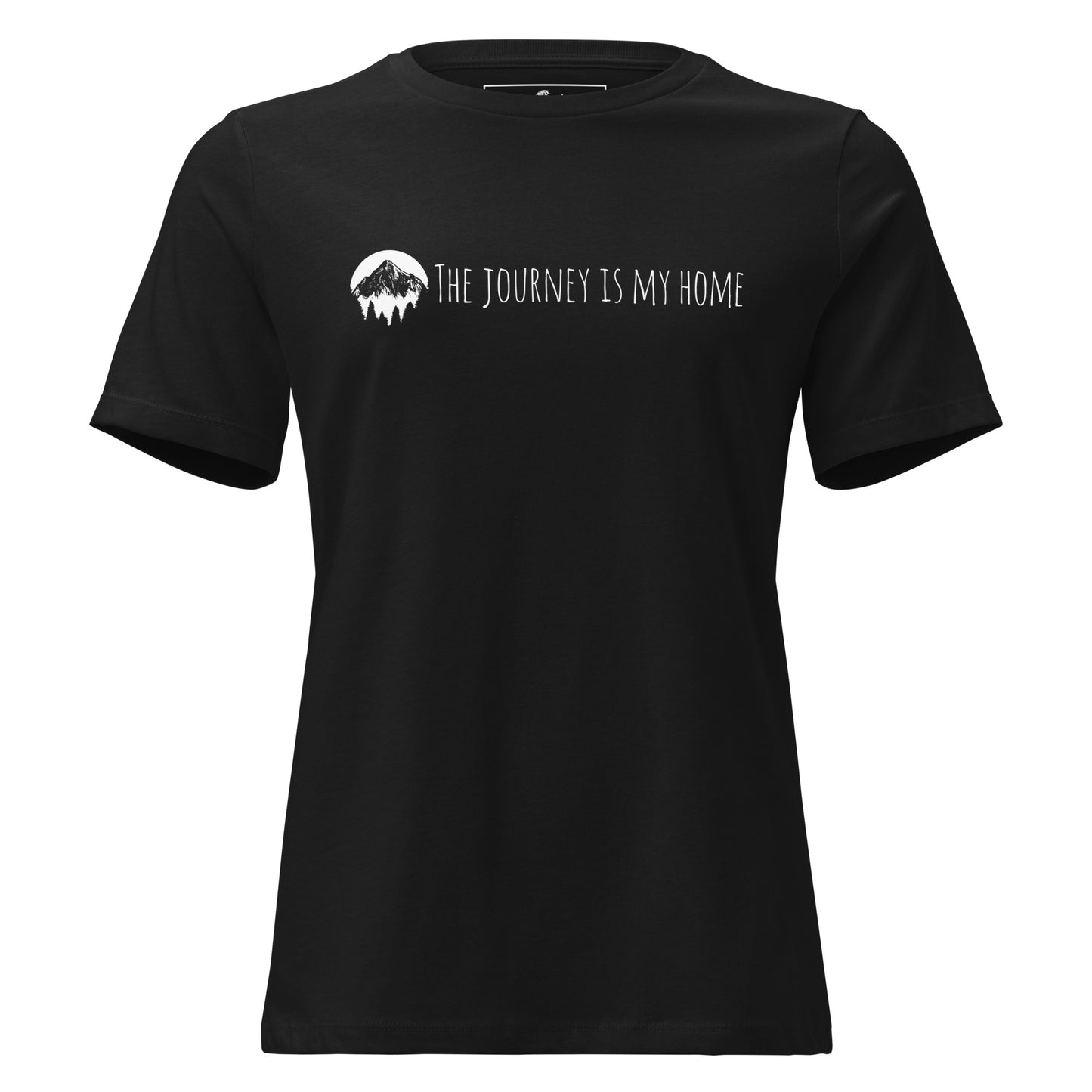 Travel is the Only Thing You Buy That Makes You Richer (Minimalist Black Design) Black Motivational Women’s T-Shirt