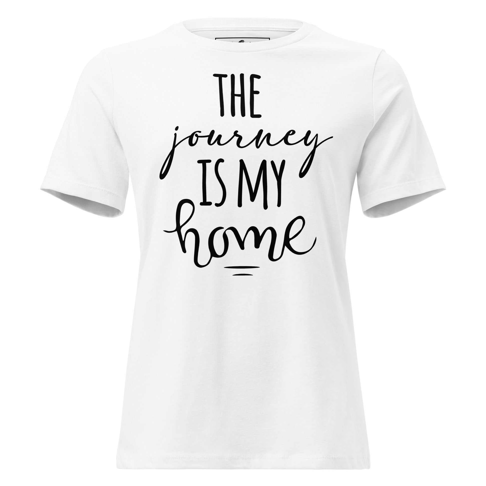 Travel is the Only Thing You Buy That Makes You Richer (Minimalist Design) White Motivational Women’s T-Shirt