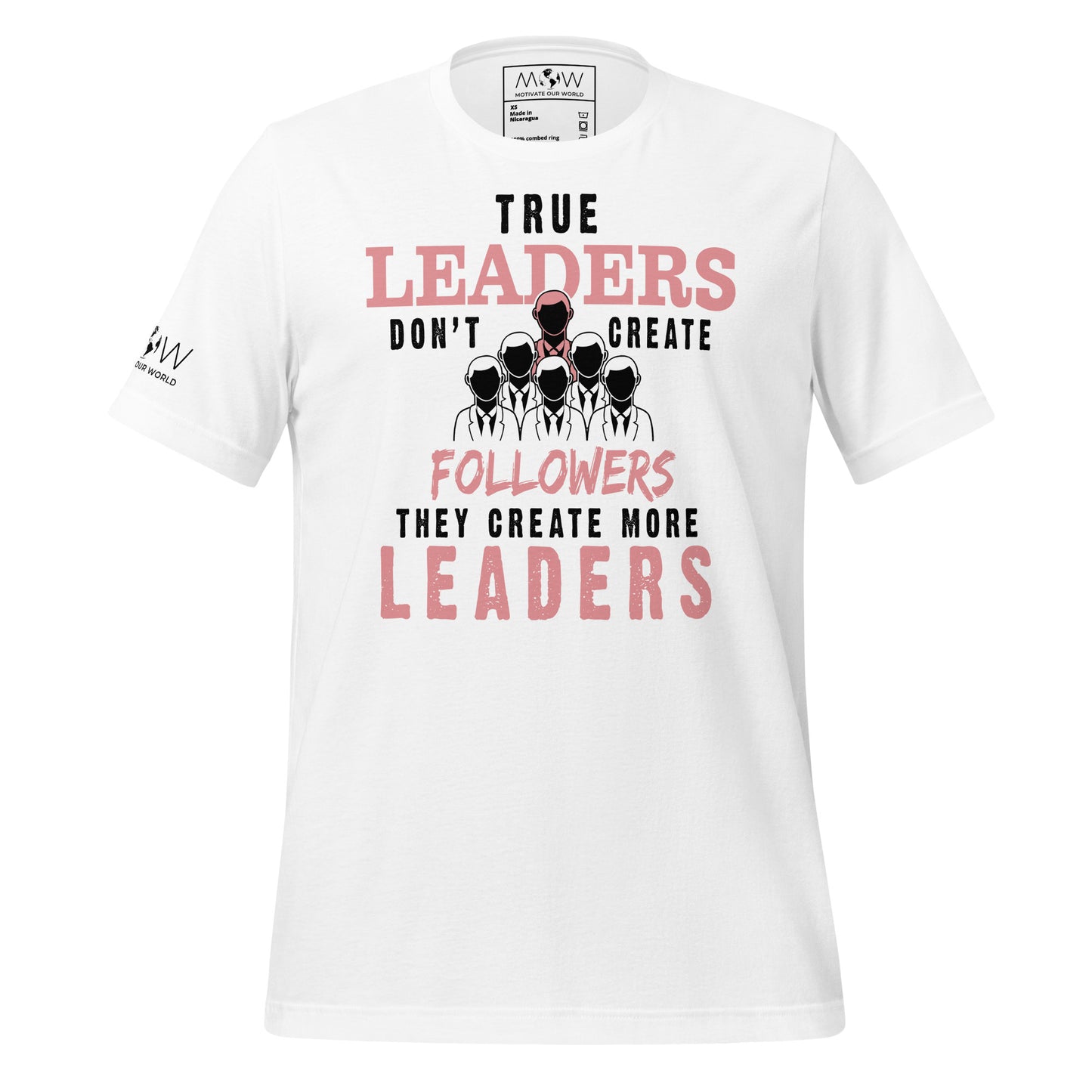 True Leaders White Motivational Men's T-Shirt