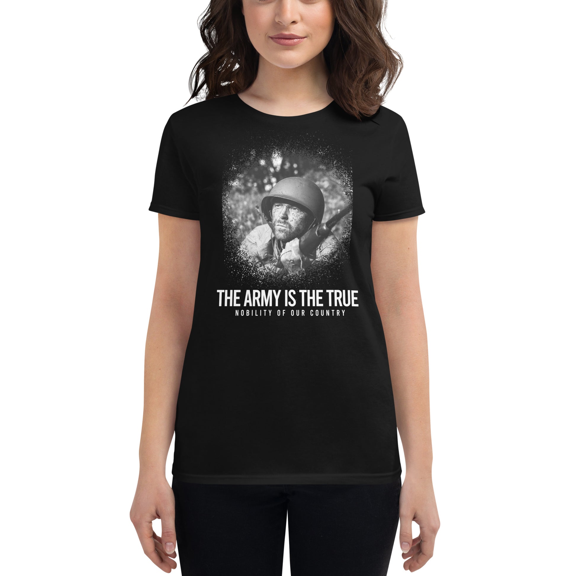 True Nobility of Our Country Women’s Motivational Black T-Shirt