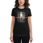 Trusting God Forest Design Women’s Motivational Black T-Shirt