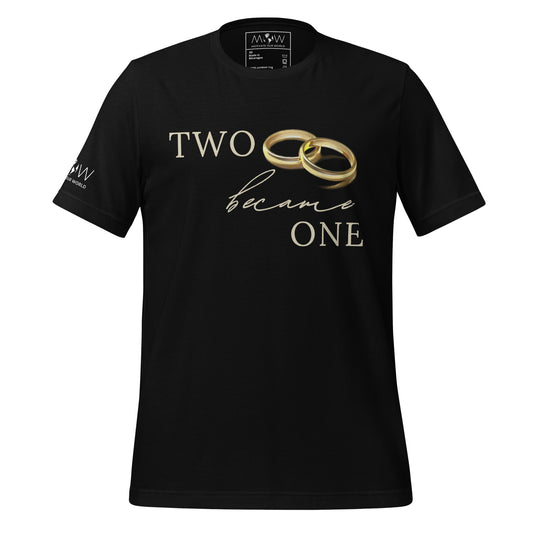Two Became One Black Motivational Men's T-Shirt