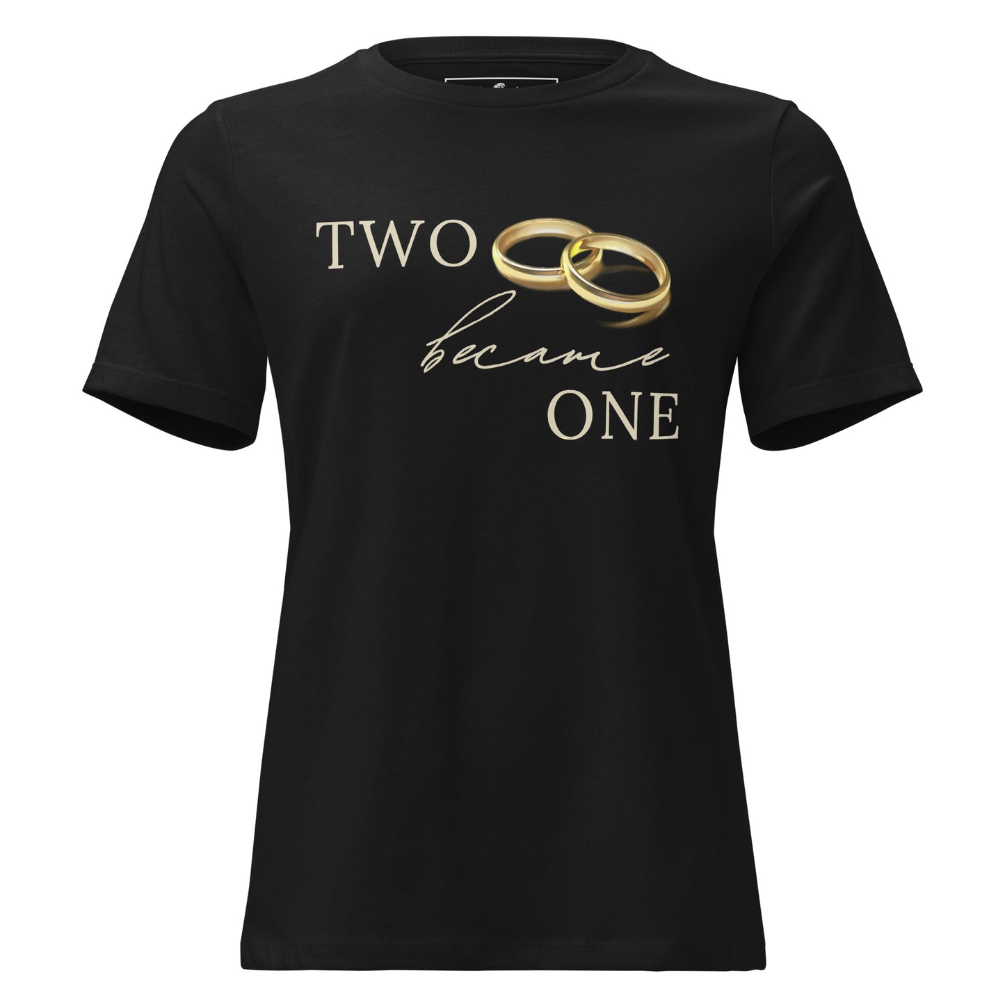 Two Became One Black Motivational Women’s T-Shirt