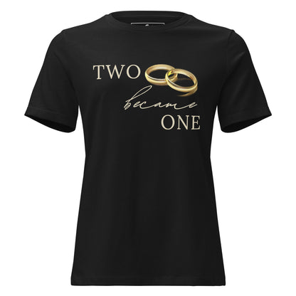 Two Became One Black Motivational Women’s T-Shirt