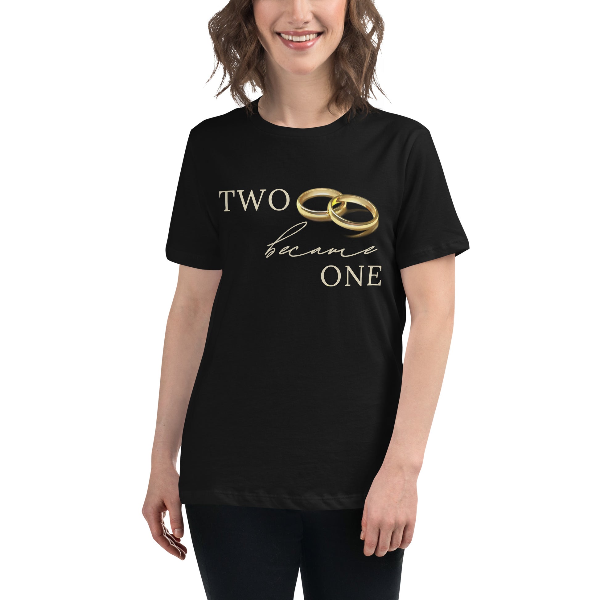 Two Became One Black Motivational Women’s T-Shirt Lifestyle