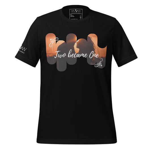 Two Became One – Sunset Silhouette Edition Black Motivational Men's T-Shirt