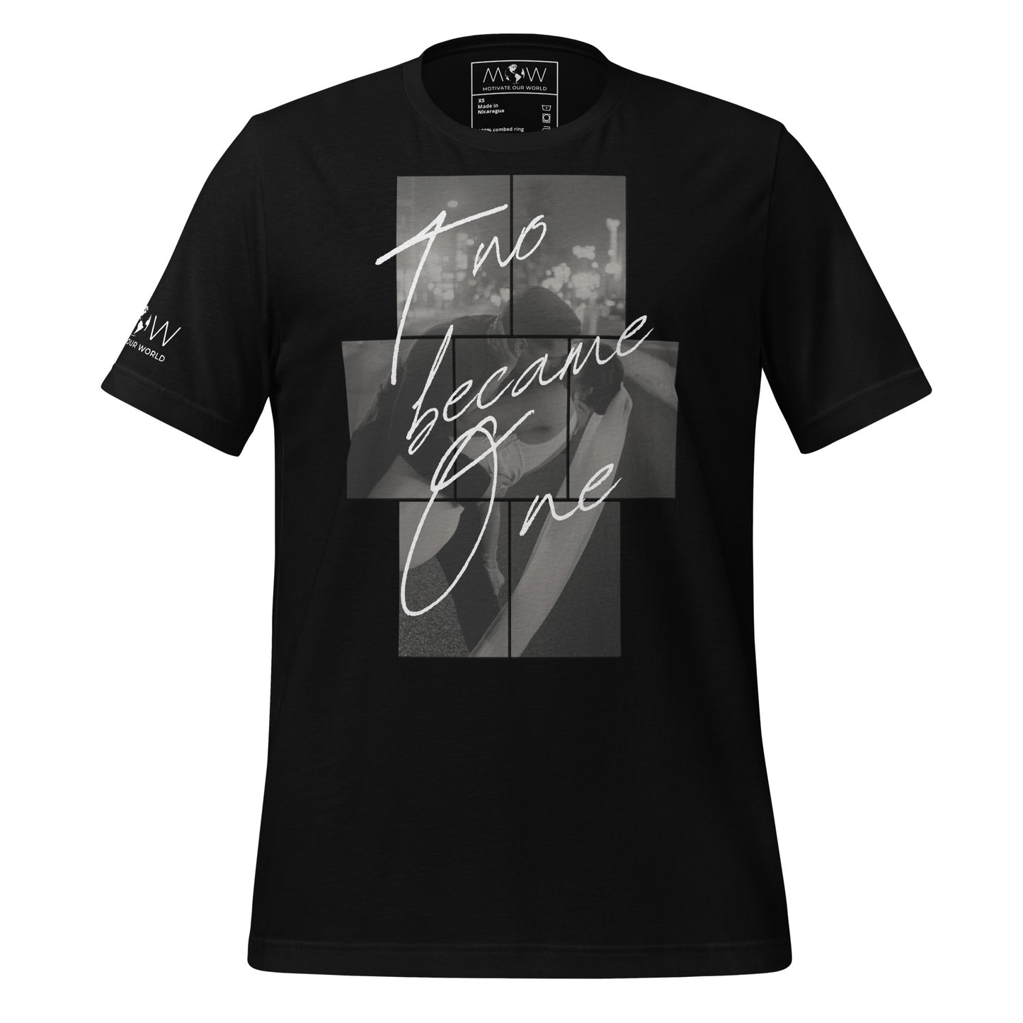 Two Became One – Wedding Night Edition Black Motivational Men's T-Shirt