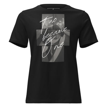 Two Became One – Wedding Night Edition Black Motivational Women’s T-Shirt