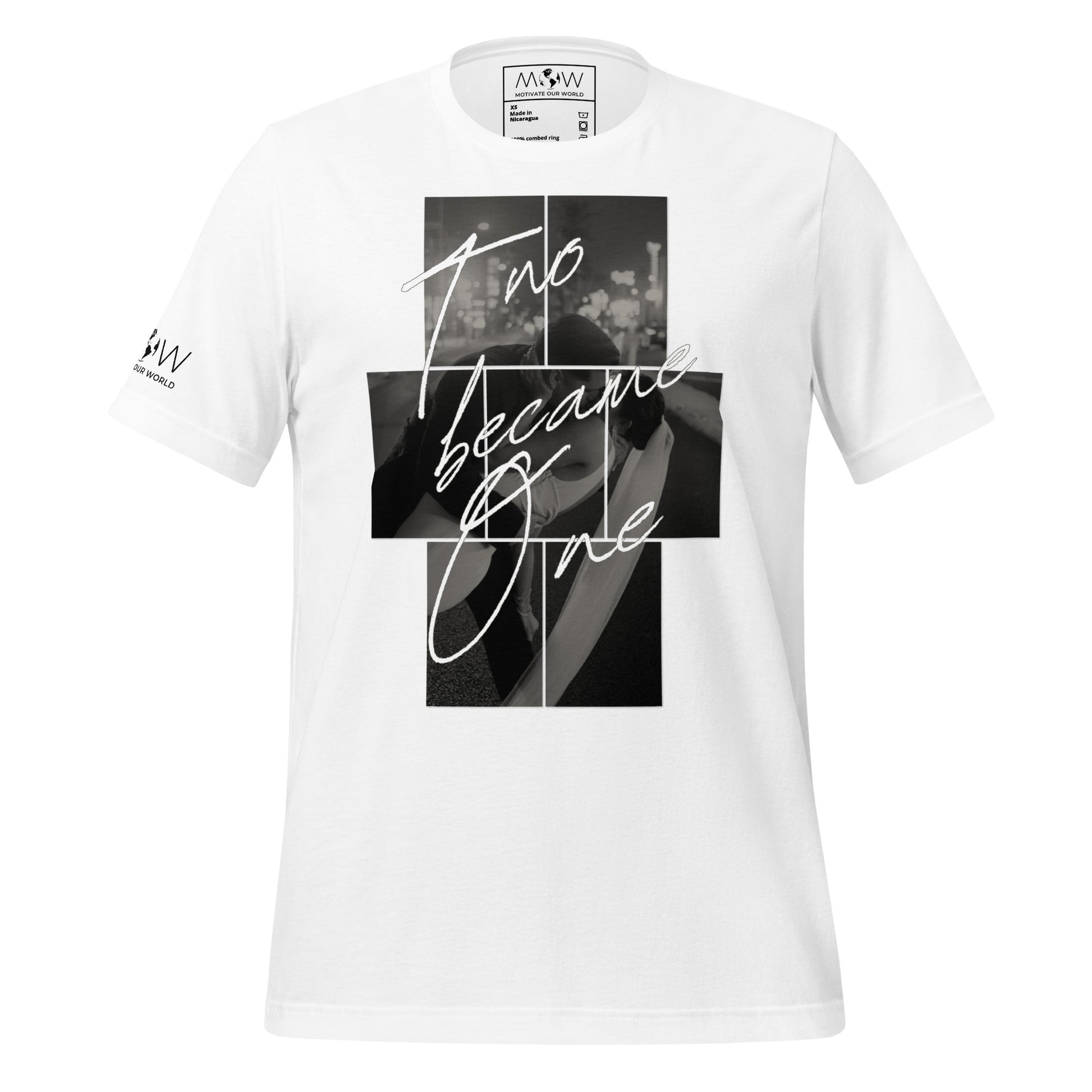 Two Became One – Wedding Night Edition White Motivational Men's T-Shirt