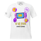 V for Video Games White Motivational Men's T-Shirt