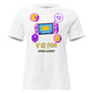 V for Video Games White Motivational Women’s T-Shirt