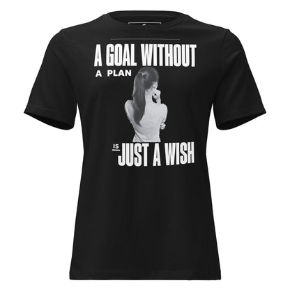 Vision from Behind Black Motivational Women’s T-Shirt