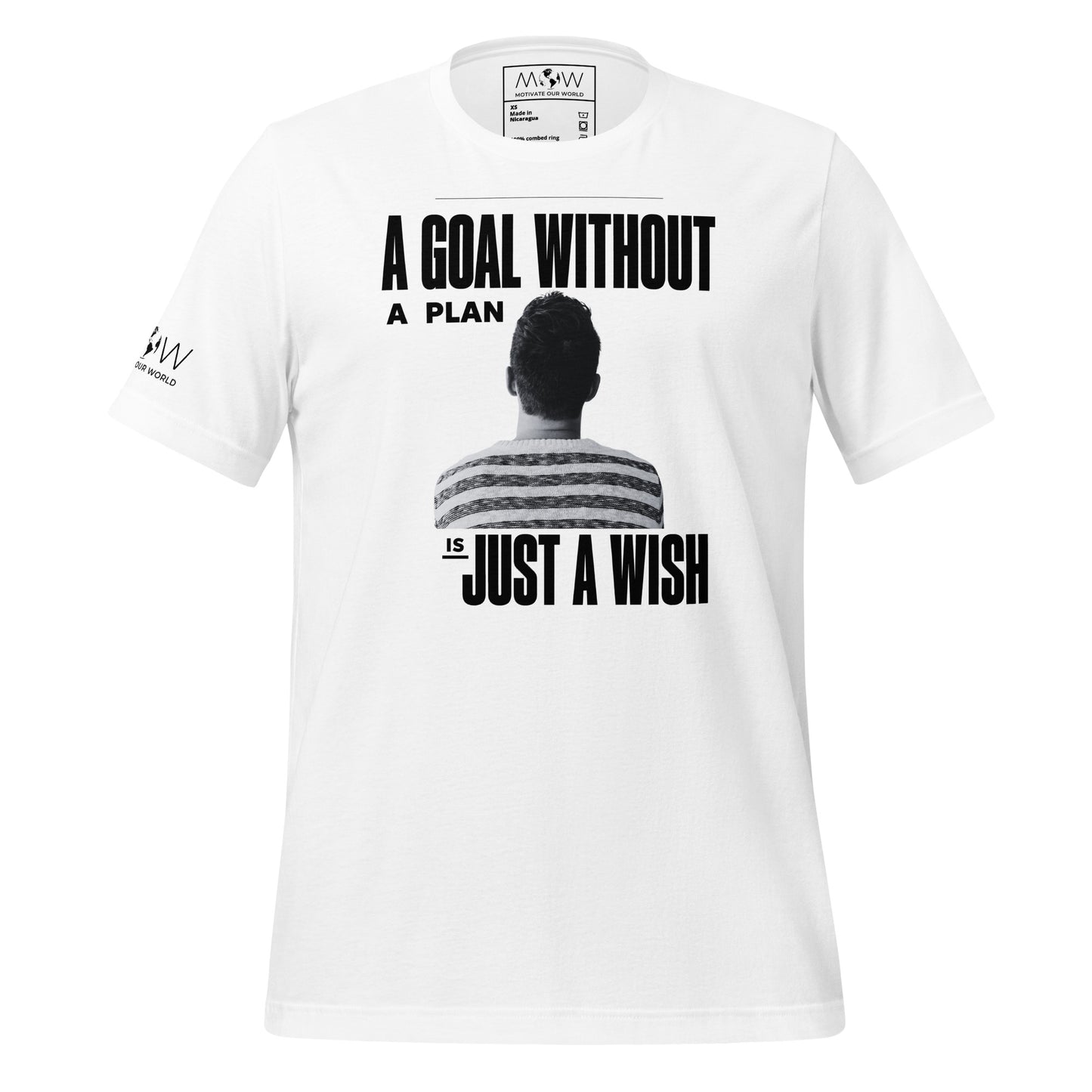 Vision from Behind Men's Motivational White T-Shirt