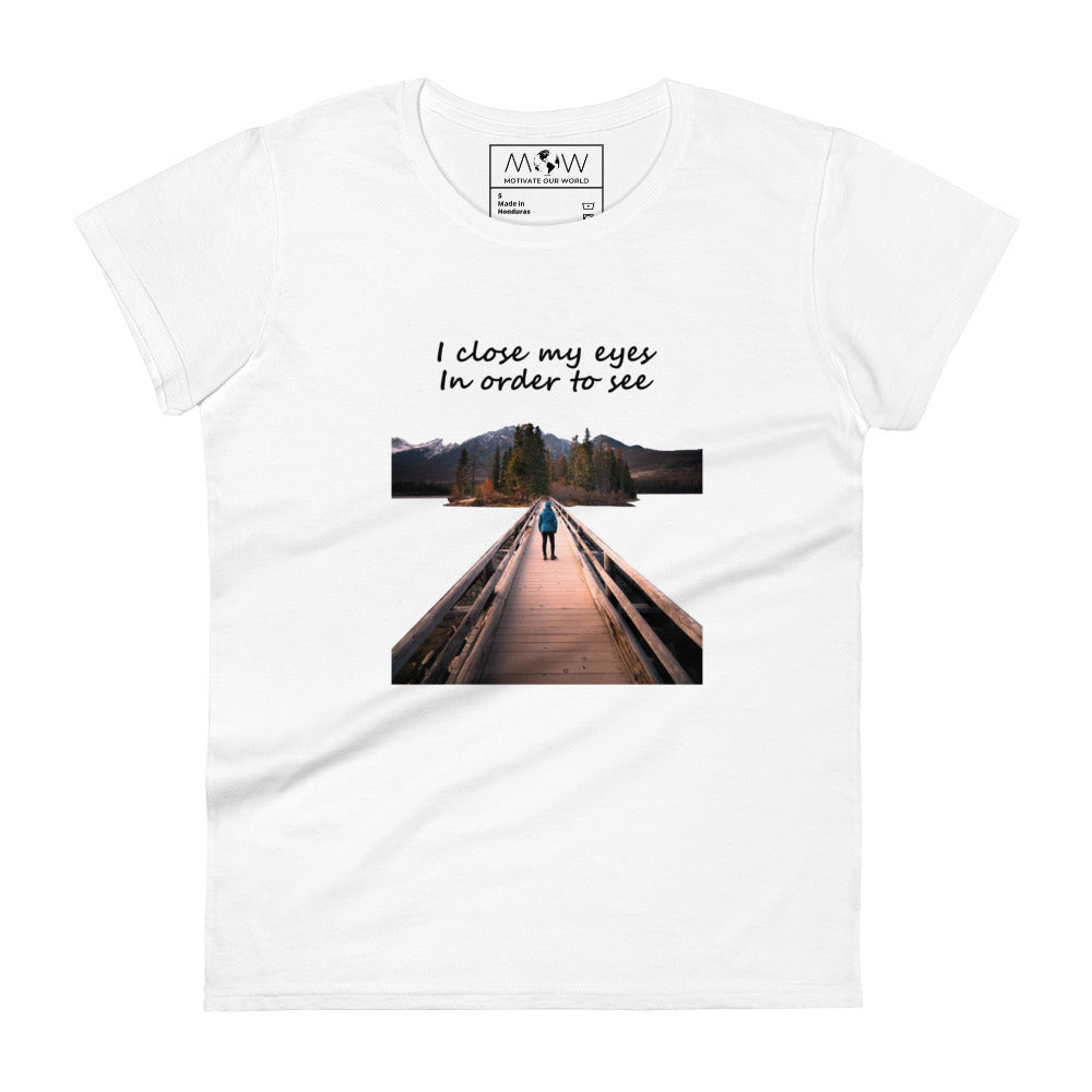 Walk Your Path Women’s Motivational White T-Shirt