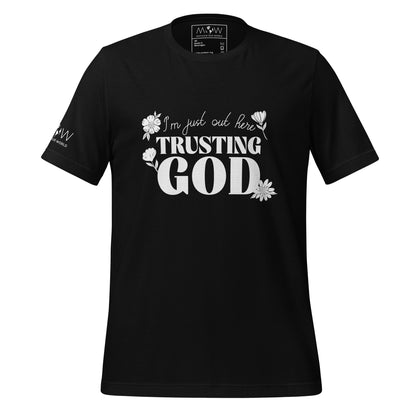 Walk by Faith - Men's Motivational Black T-Shirt