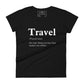 Wanderlust Women’s Motivational Black T-Shirt