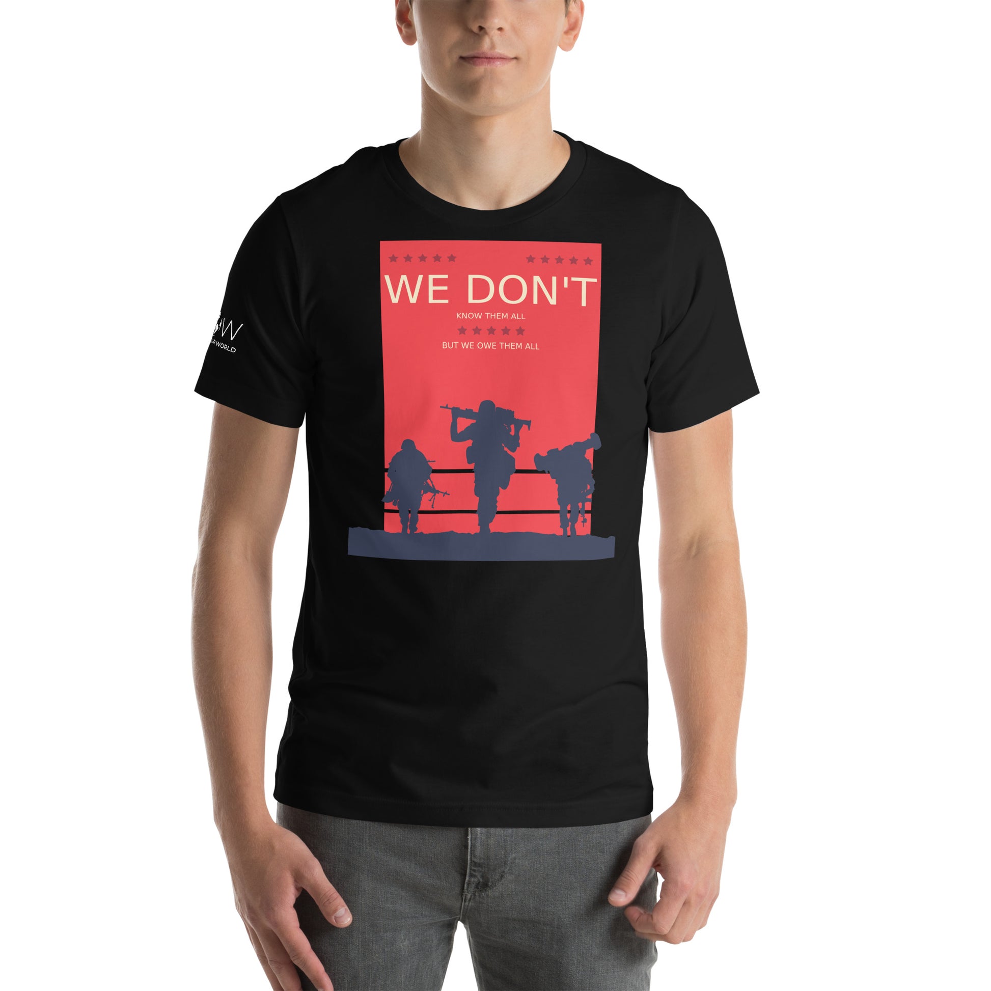 We Don't Know Men's Motivational Black T-Shirt