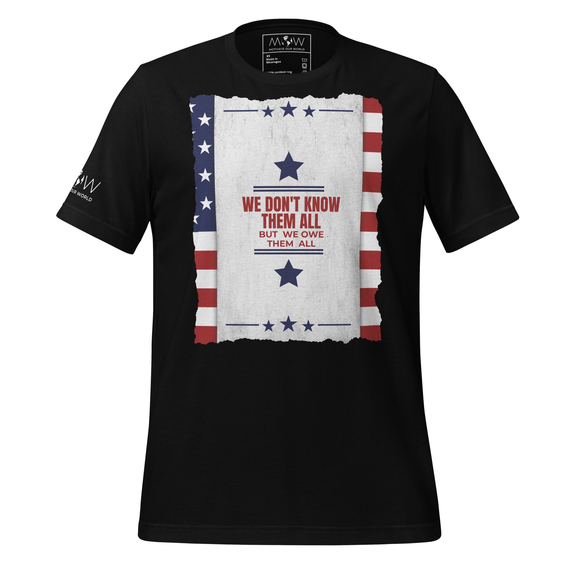 We Don't Know Them All Men's Motivational Black T-Shirt