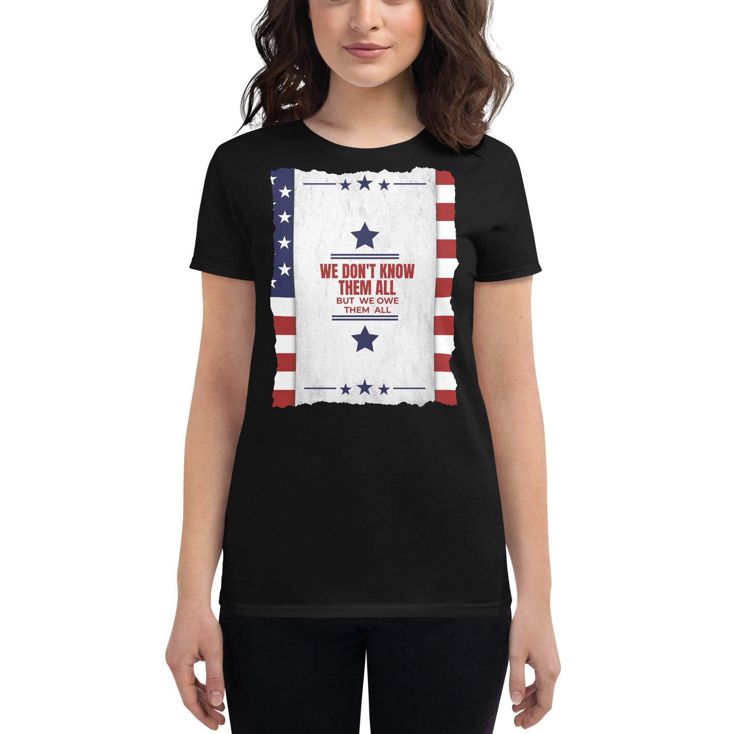 We Don't Know Them All Women's Motivational Black T-Shirt