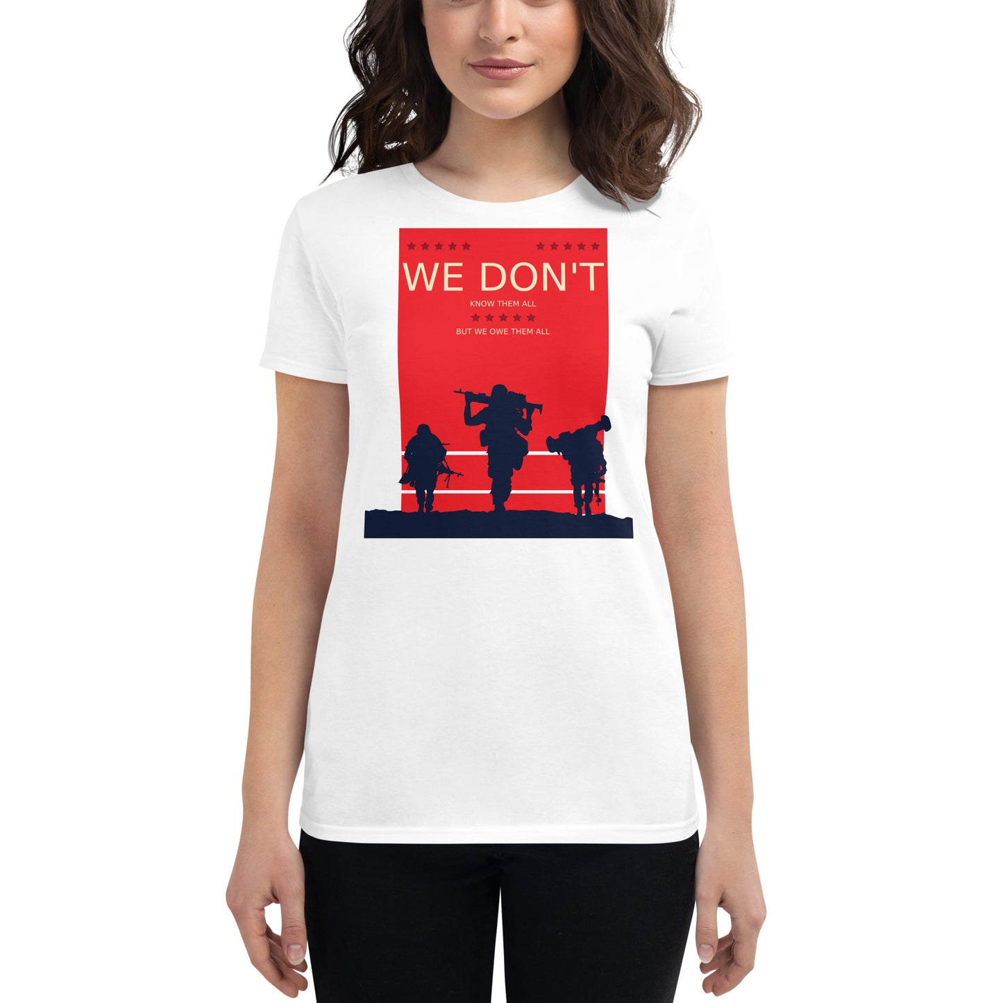 We Don't Know Women's Motivational White T-Shirt